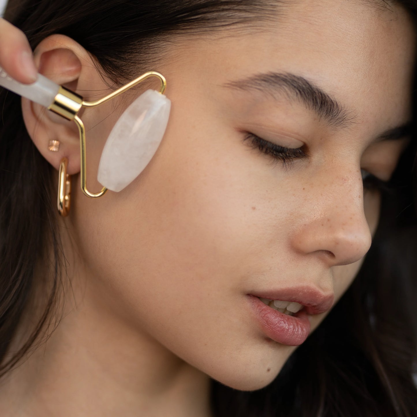 Clear Quartz Facial Roller